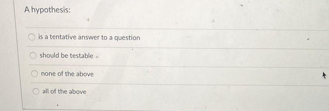 how to answer hypothesis question