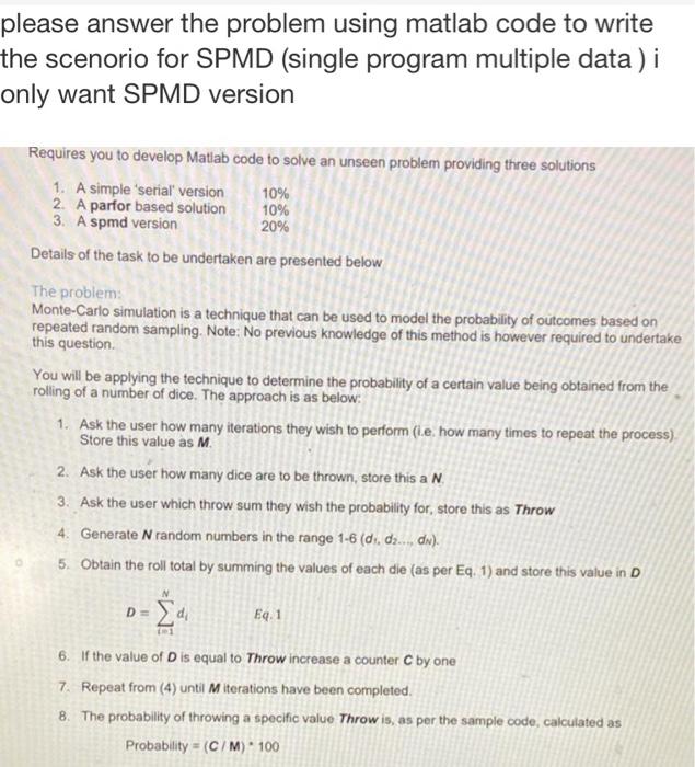 Solved please answer the problem using matlab code to write | Chegg.com