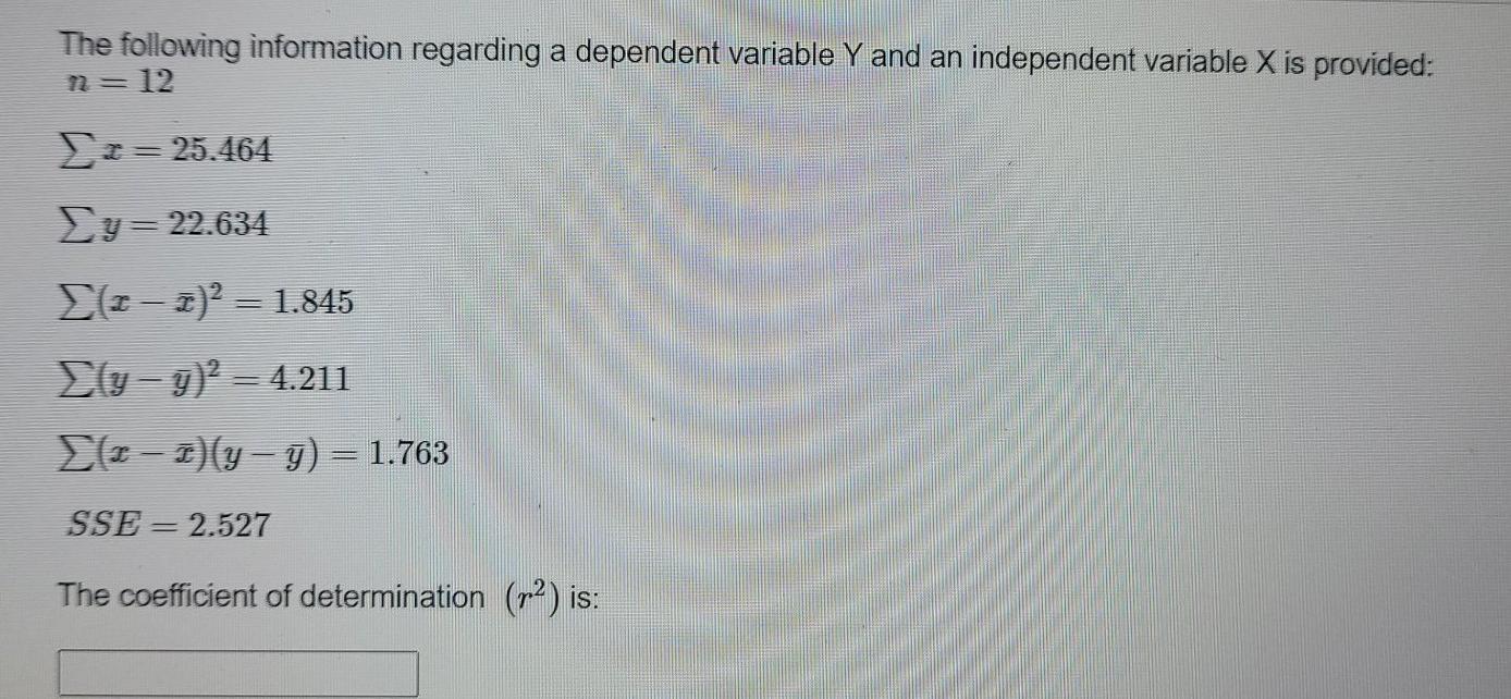 Solved The Following Information Regarding A Dependent Va Chegg Com