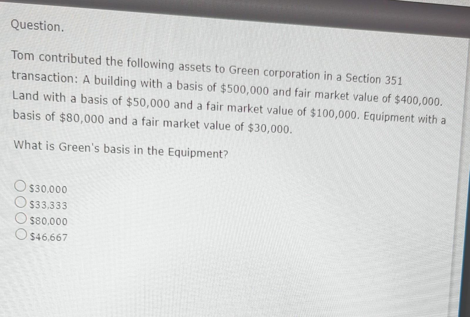 Solved Tom Contributed The Following Assets To Green Chegg Solved tom contributed the following assets to green chegg