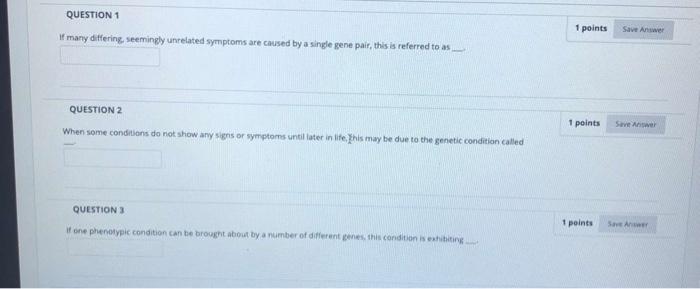 Solved QUESTION 1 1 points Save Answer of many differing, | Chegg.com