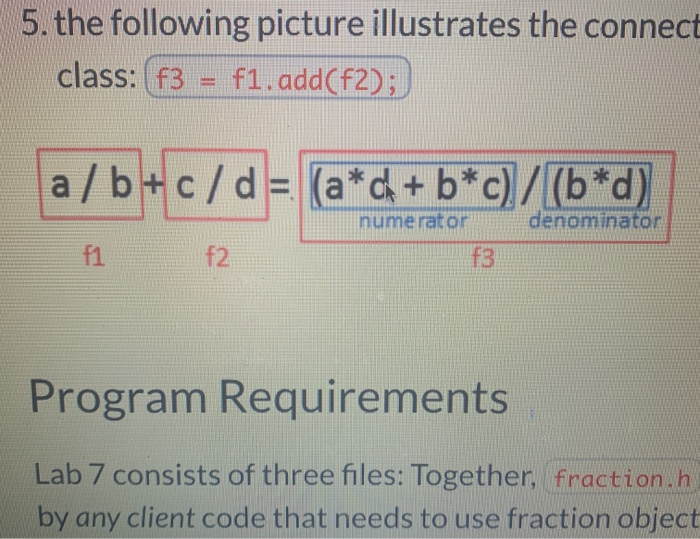 Solved Fraction Functions and C++ You undoubtedly learned | Chegg.com