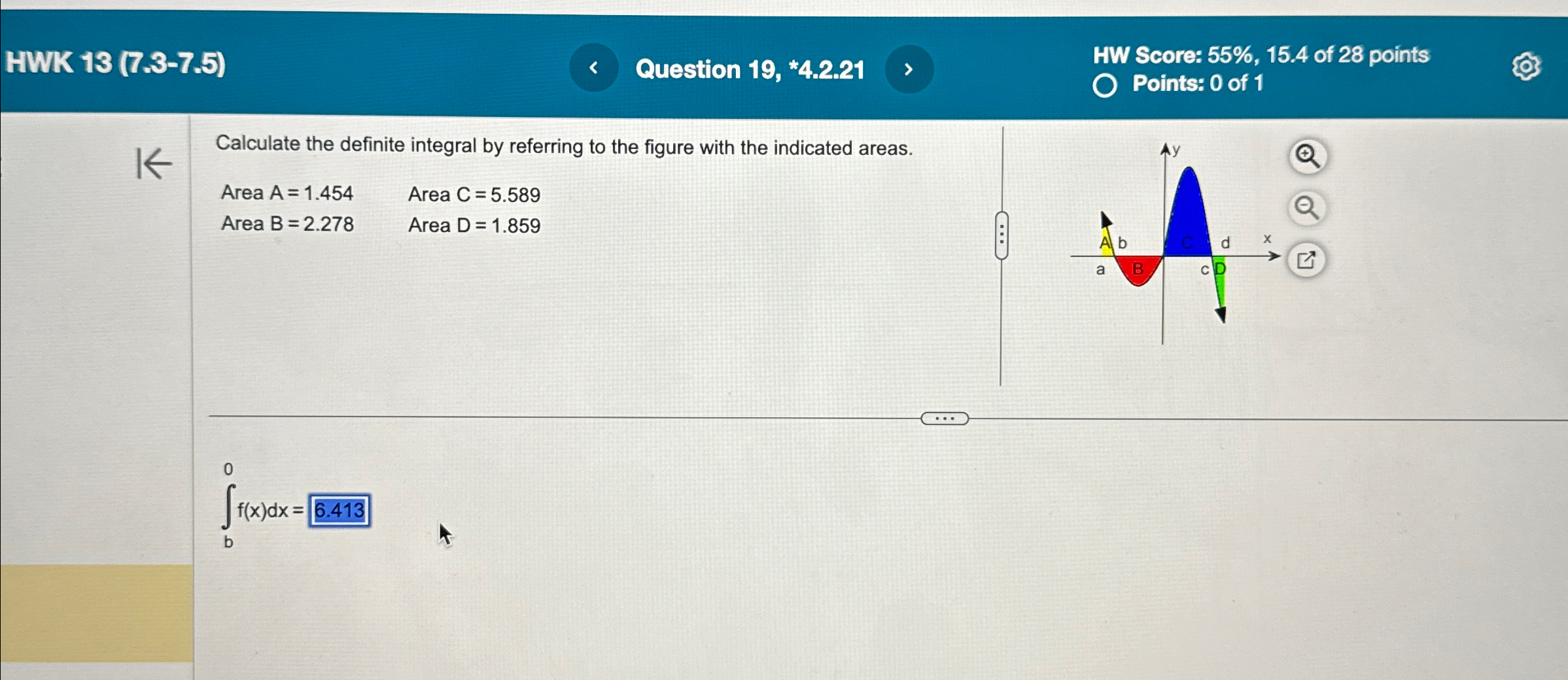 Solved HWK 13 (7.3-7.5)Question 19, *4.2.21HW Score: | Chegg.com