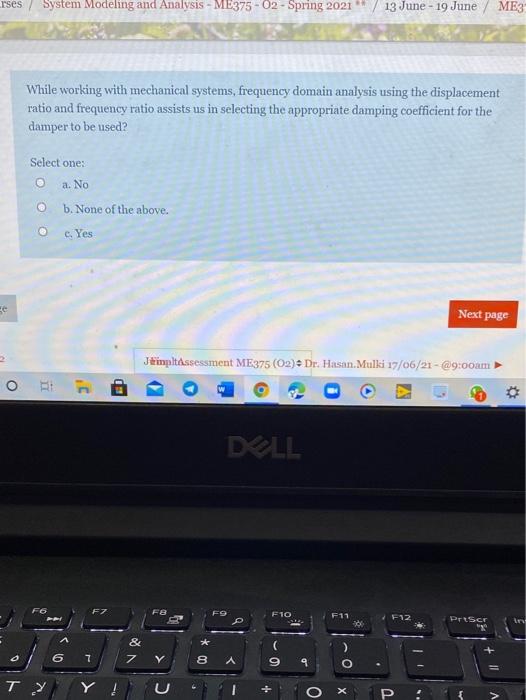 Solved leling and Analysis ME375 02 Spring 2021 urses(03)