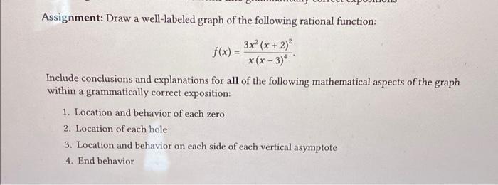 Solved Assignment: Draw a well-labeled graph of the | Chegg.com