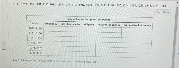 HOW TO DETERMINE CLASS WIDTH IN A FREQUENCY TABLE visual data 5