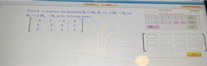 Solved FOLHA 1 2 Perform in sequence, the operations R, RR, | Chegg.com
