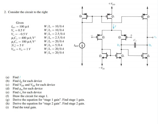 Solved Voo 2 Consider The Circuit To The Right Given Fax Chegg Com