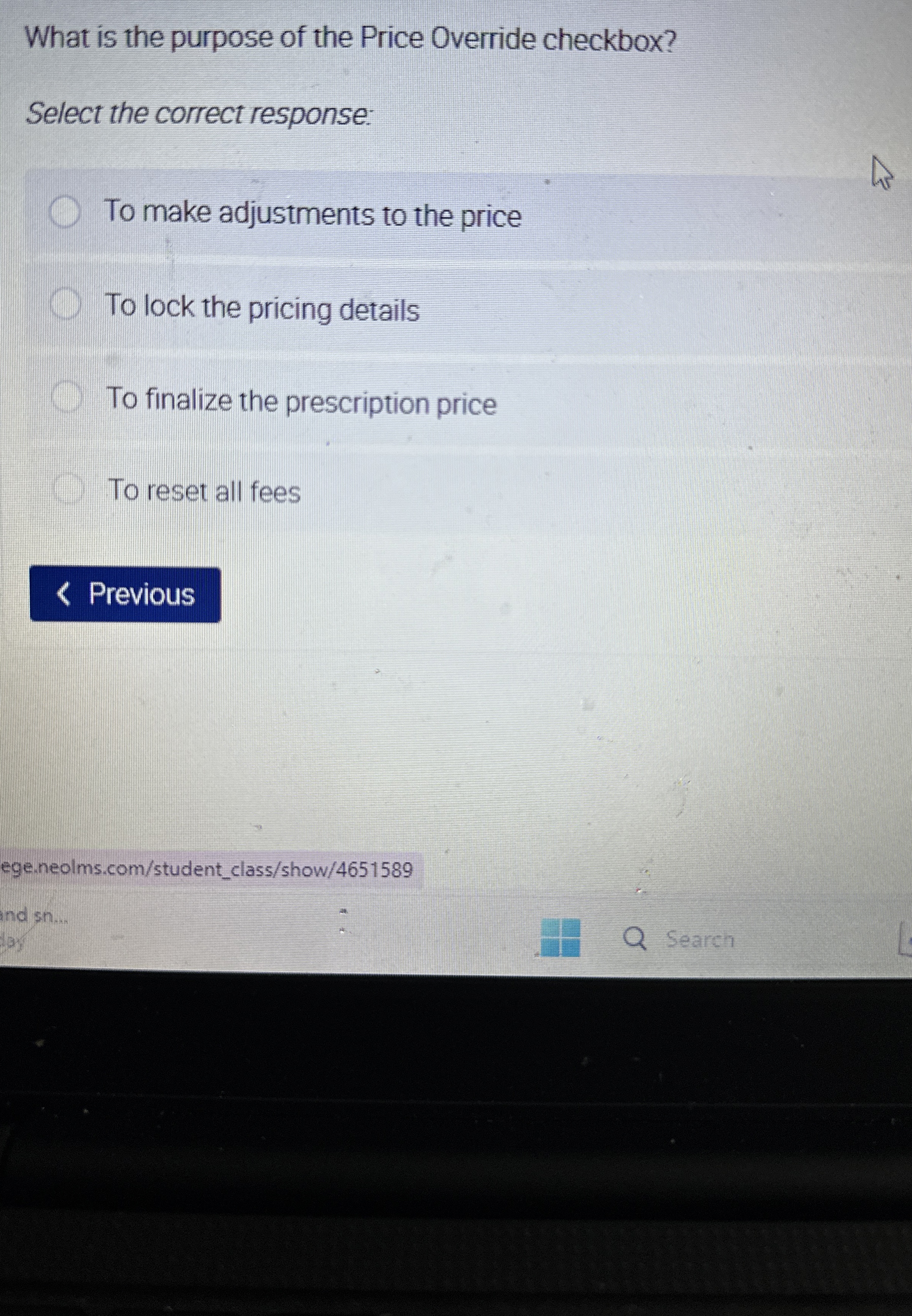 Solved What is the purpose of the Price Override | Chegg.com