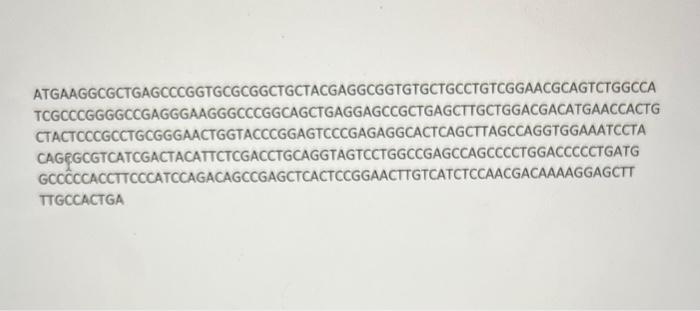 Solved What is the expected molecular weight of the protein | Chegg.com