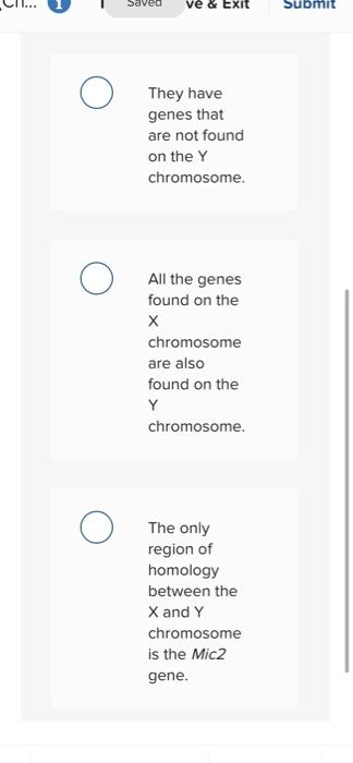 Solved Compare X And Y Chromosomes Which Statement Is True | Chegg.com Solved Compare X And Y Chromosomes Which Statement Is True | Chegg.com