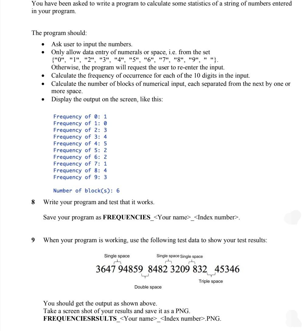 Solved in your program. The program should: - Ask user to | Chegg.com