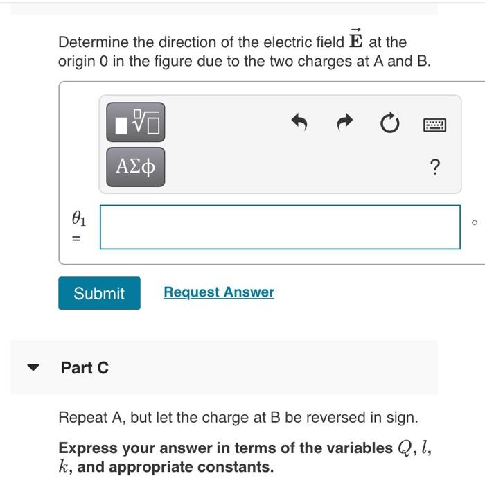 Solved Part A Determine the magnitude of the electric field | Chegg.com