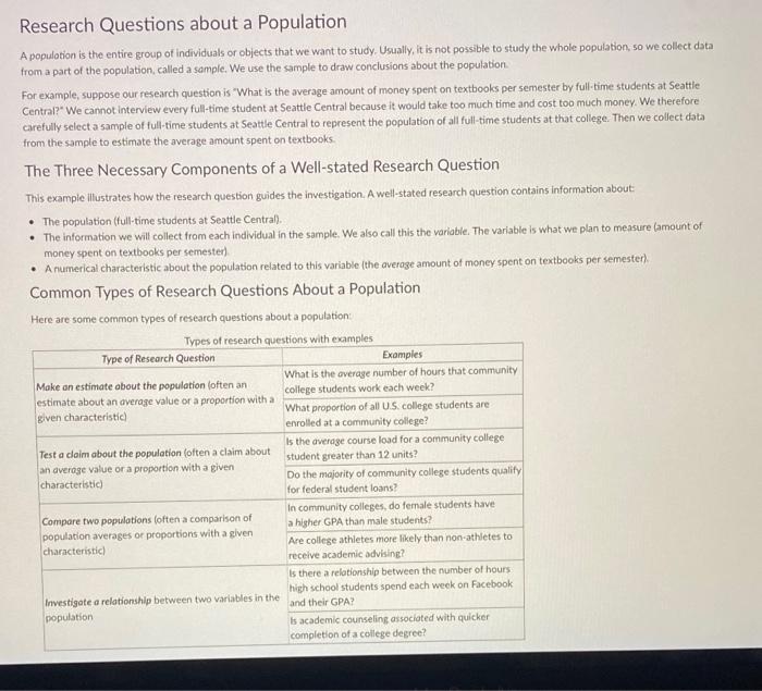 research questions on population growth