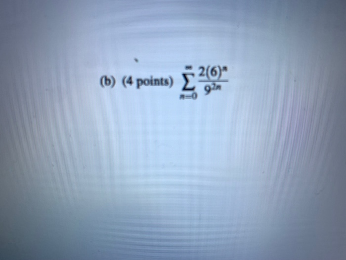 Solved (b) (4 Points) ¿ 2014 | Chegg.com