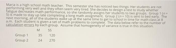 Solved Maria is a high school math teacher. This semester | Chegg.com