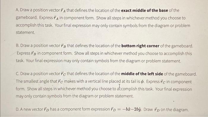 Solved Draw a position vector rc that defines the location | Chegg.com