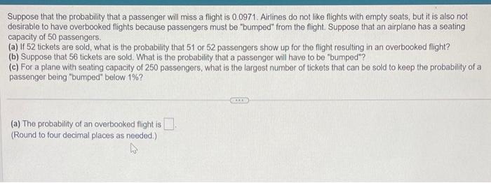 solved-suppose-that-the-probability-that-a-passenger-will-chegg