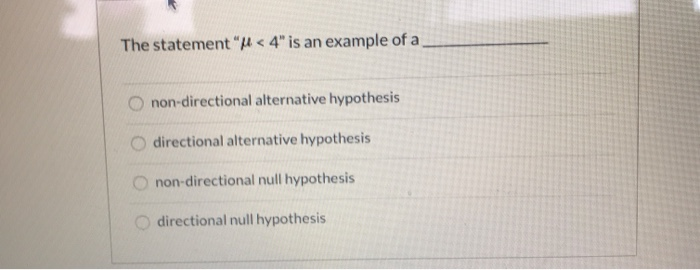 how to write a directional alternative hypothesis