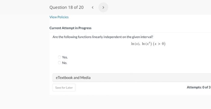 Solved Current Attempt in Progress Solve the given | Chegg.com