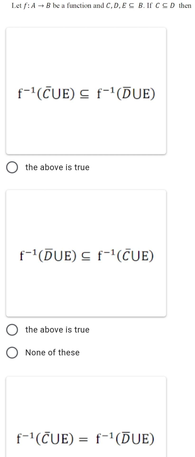 Solved An Involutory Function Is A Function That Is Its Own Chegg Com