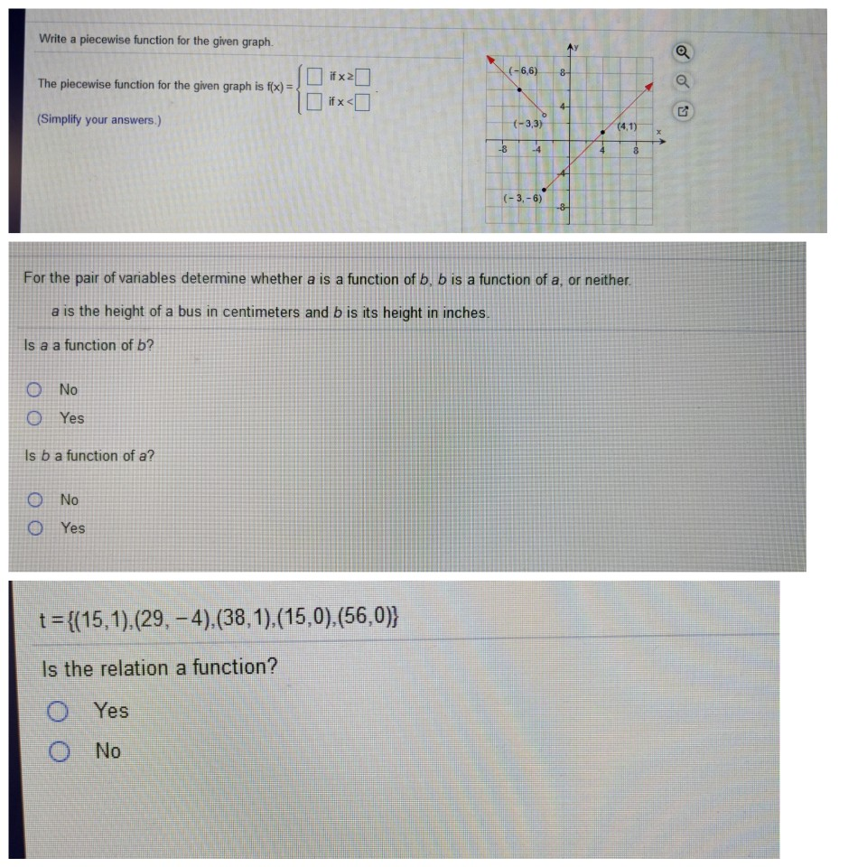 Solved Write a piecewise function for the given graph. | Chegg.com