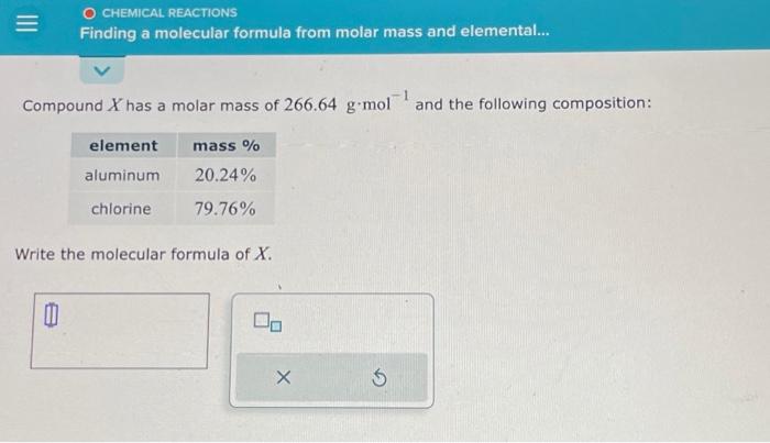 calculating and using the molar mass of elements aleks