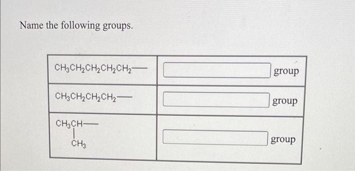 Solved Name each of the following compounds: Structural | Chegg.com