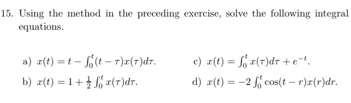 Solved 15. Using the method in the preceding exercise, solve | Chegg.com