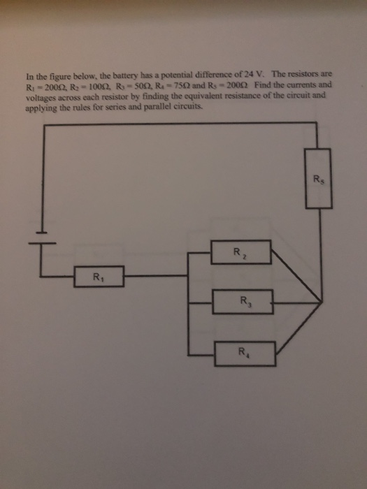 Solved Two resistors R, and R, are connected in series to a | Chegg.com