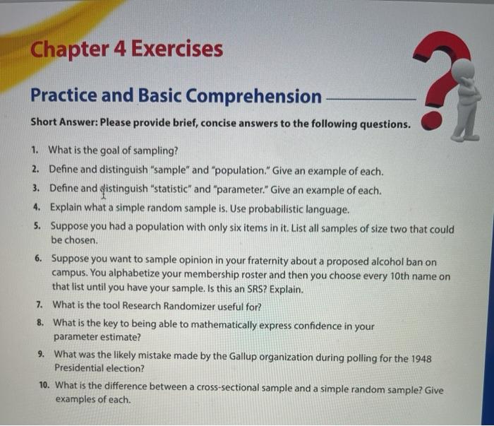 Solved Chapter 4 Exercises Practice and Basic Comprehension | Chegg.com