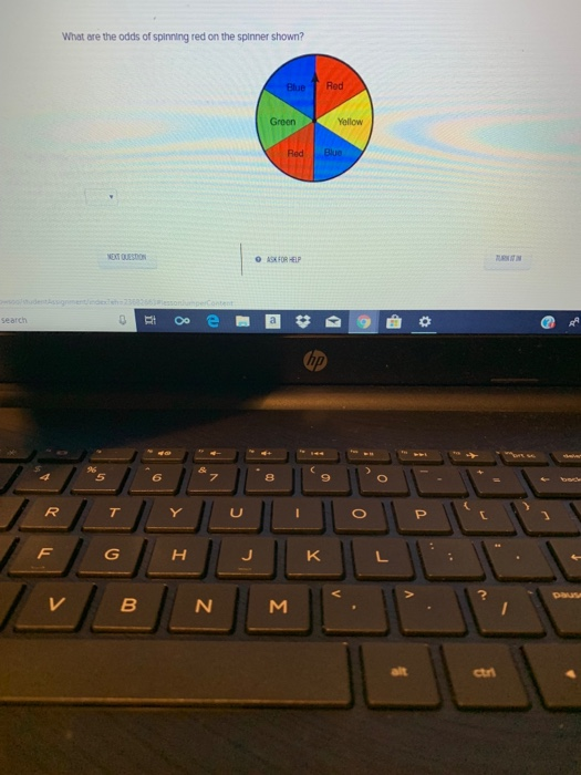 Solved What are the odds of spinning red on the spinner