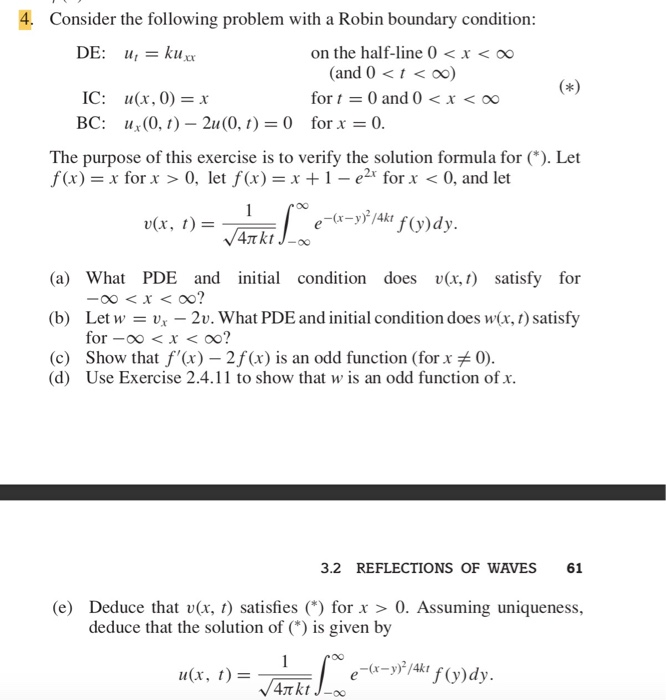 Solved 4 Consider The Following Problem With A Robin Bou Chegg Com