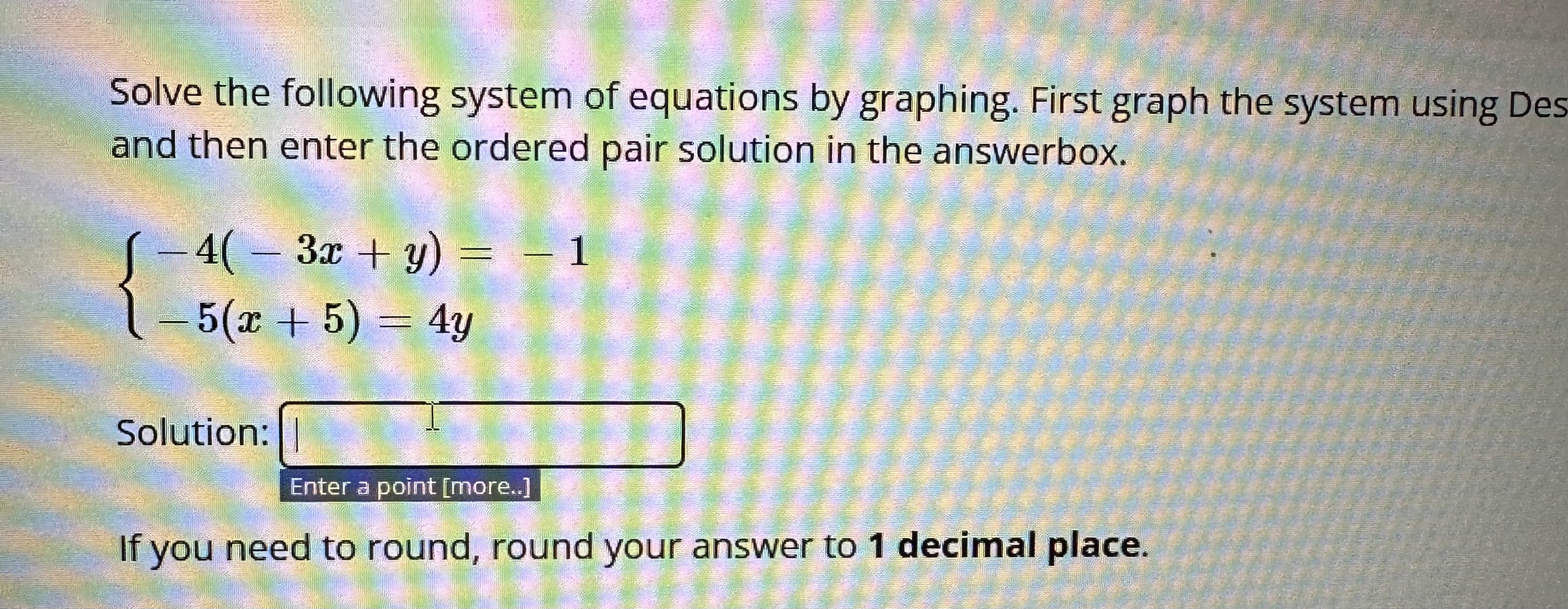 Solved Solve the following system of equations by graphing. | Chegg.com