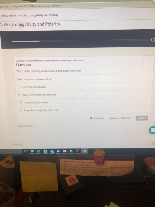 Solved: Understand The Role That Molecular Geometry Plays | Chegg.com