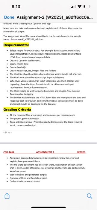 Solved Question In this assignment you are supposed to | Chegg.com