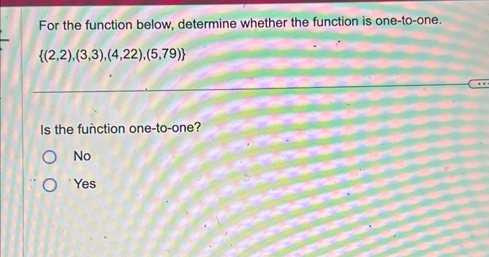 Solved For the function below, determine whether the | Chegg.com