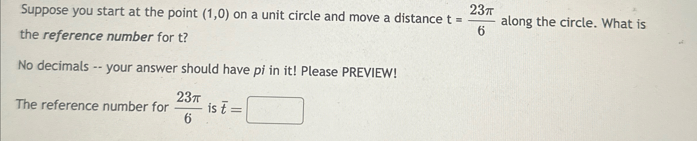 Solved Suppose you start at the point (1,0) ﻿on a unit | Chegg.com
