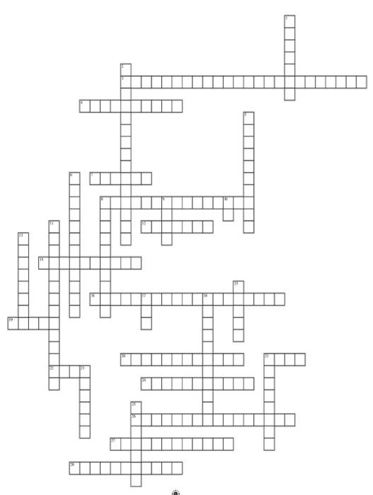 Solved Crossword Puzzle Chegg com