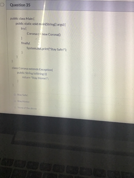 Solved Question 35 public class Main public static void | Chegg.com