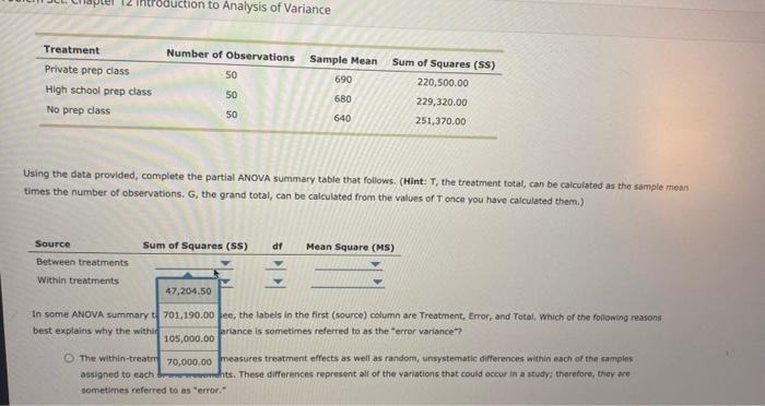Solved Problem Set: Chapter 12 Introduction to Analysis of | Chegg.com