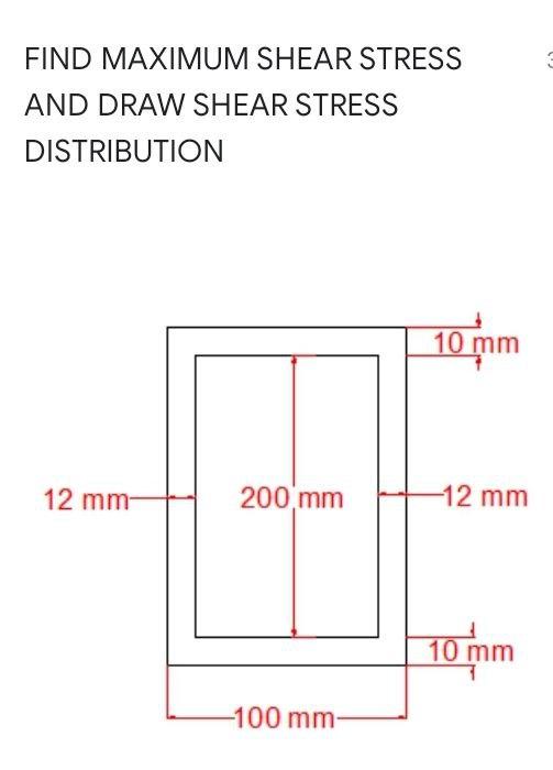 Solved FIND MAXIMUM SHEAR STRESS AND DRAW SHEAR STRESS | Chegg.com