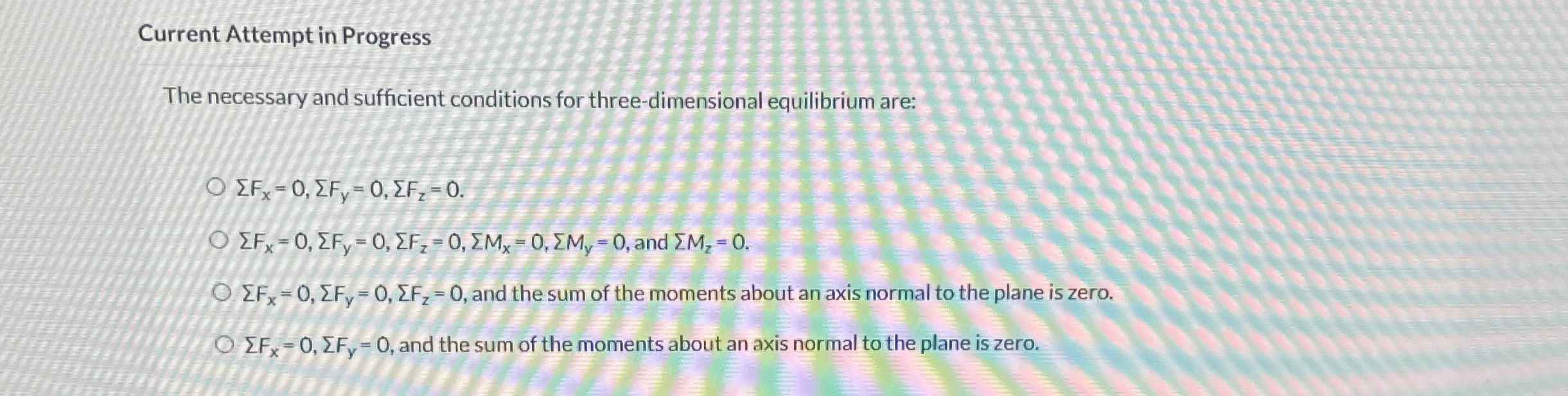 Solved Current Attempt in ProgressThe necessary and | Chegg.com