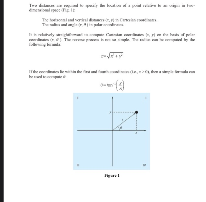 SOLVED:Two Distances Are Required To Specify The Location Of A Point