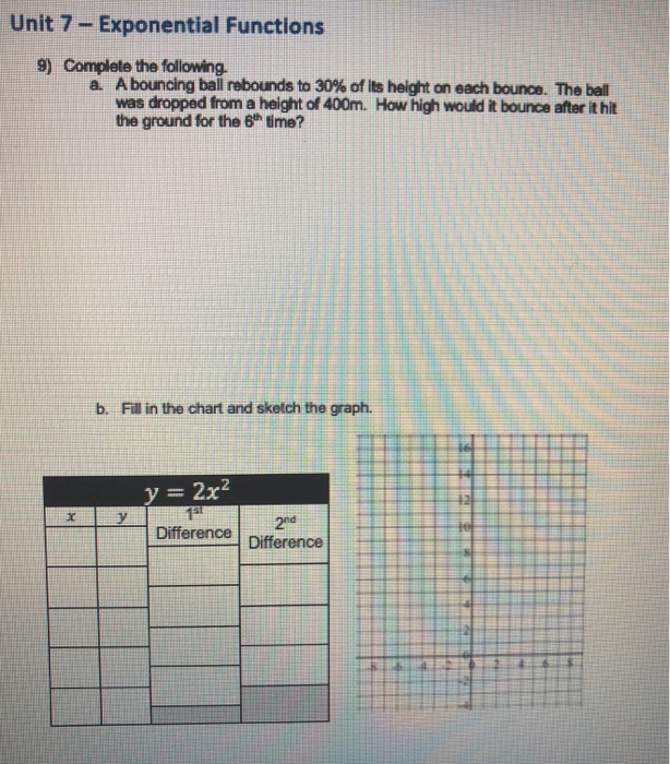 homework 7 graphing exponential functions answers