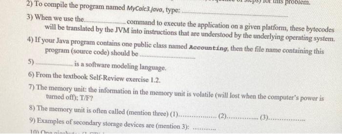 Solved problem. 2) To compile the program named | Chegg.com