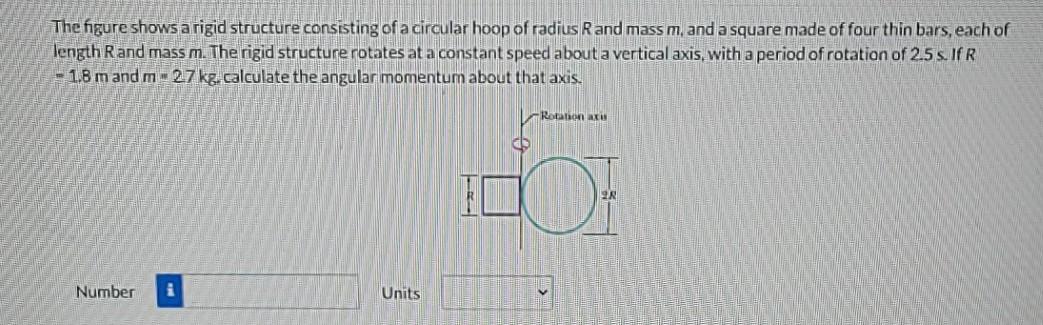 Solved The figure shows a rigid structure consisting of a | Chegg.com