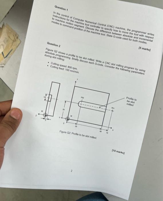 Solved Question 1 In the control of Computer Numenical | Chegg.com