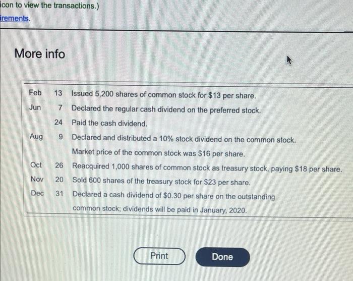 Solved con to view the transactions.) rements. More info Feb | Chegg.com