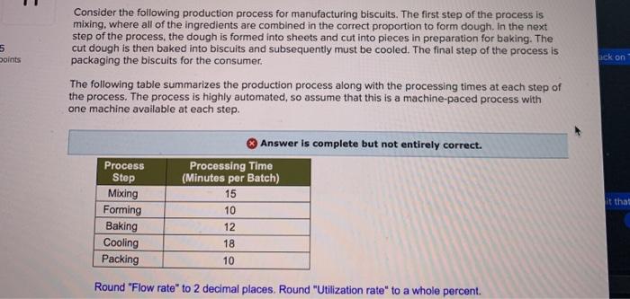 Solved 5 Doints Consider the following production process | Chegg.com